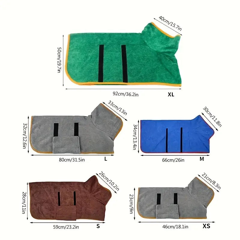 Zachte en Absorberende Hondenhanddoek, Badjas Voor Huisdieren